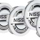 4PCS Wheel Center Caps for Nissan Replacement Accessories, ABS Wheel Rim Hubcaps Hub Cover, 54mm/2.13 Inch (Silver)