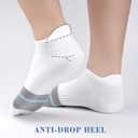 Gonii Women's Ultra-Thin Lightweight No-Show Ankle Socks - Seamless Toe Design, Non-Slip Arch Band (6 Pairs) for Running (L)