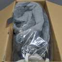 Tefici Electric Heated Blanket Throw, Super Cozy Soft 2-Layer Flannel 50" x 60" Heated Throw with 6 Heating Levels & 4 Hours Auto Off, Machine Washable, ETL&FCC Certified, Home Office Use, Grey