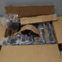 25" Modern Matte Black Chandelier for Dining Room, No Assembly Required Black Dining Room Light Fixture Over Table, Industrial Metal Hanging Pendant Lights Fixture for Kitchen Island, Entryway, Foyer