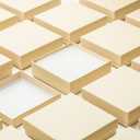 Magicool 96 Pack 3.5x3.5x1 Inch Cardboard Jewelry Boxes,Used for Necklaces,Bracelets,Earrings,Jewelry,Small Gift Packaging,Jewelry Gift Boxes with Lids and Filled with Cotton(Brown)