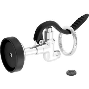 Spray Valve for Use in Commercial Kitchen. Pre Rinse Sprayer Replacement Kit for Pre Rinse Faucet with 1.42 GPM Flow Rate - Black