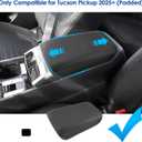 2022 2023 2024 2025 2026 Tucson Accessories Center Console Cover for Hyundai Tucson (SE/SEL/SEL Convenience/XRT/N Line/Limited), Waterproof&Comfy Leather Armrest Cover 2025 Tucson Accessories