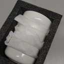 Dipping Bowls Set, Ceramic Dipping Sauce Dishes, 2 oz Soy Sauce Dish, Side Dish Bowls, Small Bowl/Dish for BBQ, Condiments, Appetizer, Dessert, Sushi, Set of 6 (Black)