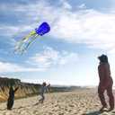 Flying Hoofer Large Octopus Kites(2packs) for Kids and Adults - Easy to Fly, 28X158 3D Software Colorful Kite with Long Tails. Perfect for Beach and Outdoor Activities.(Blue and Yellow)