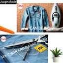 SYLVASS 10 Pieces FR Iron-On Embroidered Patches for Clothing Jeans, Hats, Jackets & Bags - Yellow