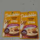 Delectables Non-Seafood Stew Lickable Wet Cat Treats, Chicken & Beef, 1.4oz, 2 pack, BB 09/25/2026