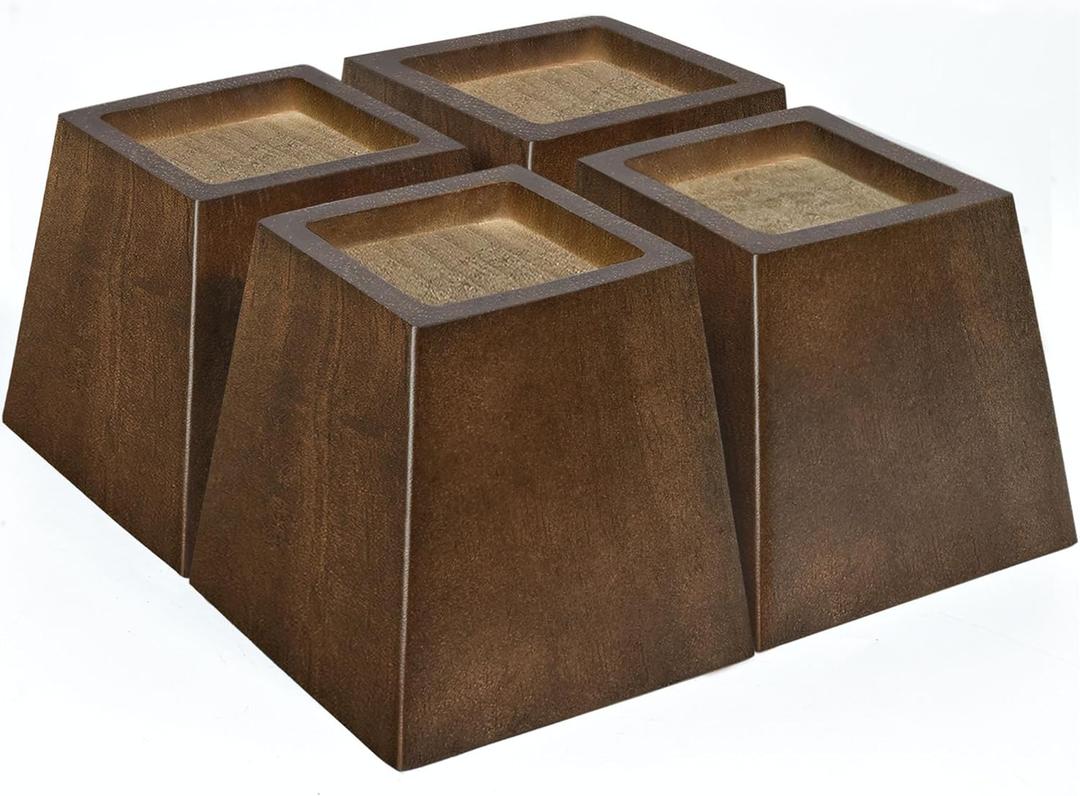 Sopicoz Wood Bed Risers (3 inch Pyramid)