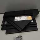 BakedBin Corner Bread Box for Kitchen Countertop - New 2026 Airtight Design - Extra Large, Double Layer Black BreadBox, Vintage Storage for Homemade Bread, Under Cabinet Organizer