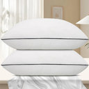 Hotel Collection Bed Pillows for Sleeping 2 Pack Standard Size Cooling Pillows Set of 2 for Back, Stomach or Side Sleepers, Super Soft Down Alternative Microfiber Filled Pillows