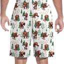 Vogseek Pajama Shorts for Men, Men's Pajama Bottoms, Sleep wear Pjs Pants (Red, M)