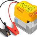 Car Jump Starter Adapter for DeWalt 20V 60V Li-ion Batteries Pack with Jumper Cables 12v Clamps,Portable Car Battery Charger Jump Starter(Battery Not Included)