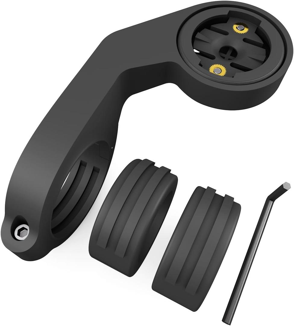 Flush Out-Front Bike Mount for Garmin Edge, Plastic Extended Cycling Handlebar GPS Computer Mount for Edge 1050/1040/1030/1000,840/830/820/810/800,540/530/520/510/500,200/130/25/20,Explore 2,Touring