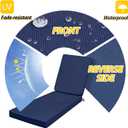 AAAAAcessories Outdoor Chaise Lounge Cushions, Fade-Resistant, Waterproof Patio Furniture Replacement Cushions, 72" x 21" x 3", Navy Blue