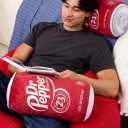 Dr Pepper Pillow – Soda Can Plush Pillow, Funny Gag Gift for Men & Women, Soft Decorative Cushion for Bedroom, Living Room & Couch, Square