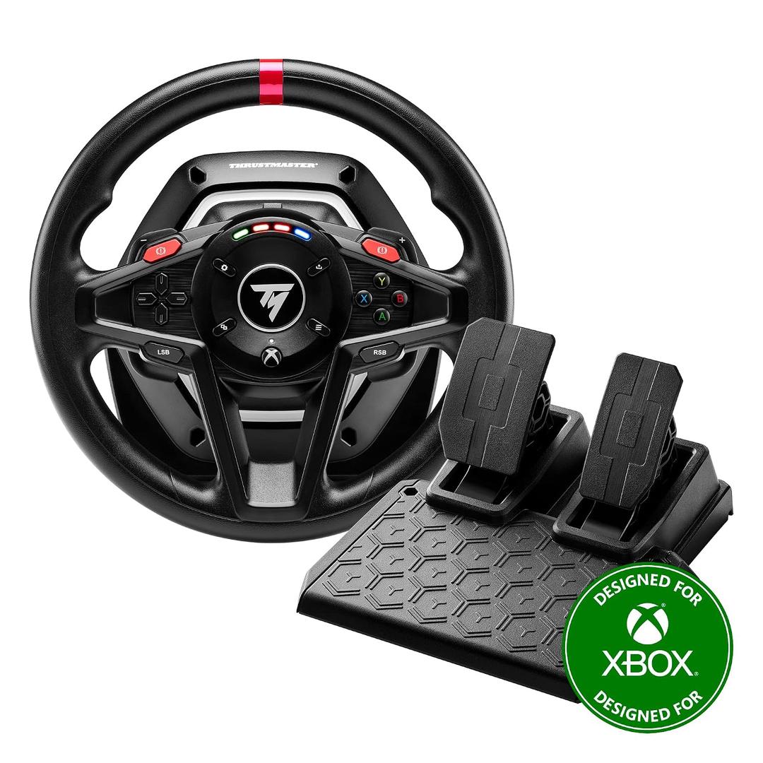 Thrustmaster T128 Racing Wheel & Pedal Set for Xbox Series X|S and PC Force Feedback Gaming Steering Wheel for Driving Simulator