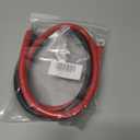 2 AWG Battery Cable 2 Gauge Battery Inverter Cables with 3/8 in Lugs Pure Copper Power Inverter Wire Set for Solar Marine Boat RV Car Motorcycle (3FT, with 2 AWG 3/8" Lugs)