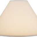 Aspen Creative 32206A Hardback Empire Spider Lamp Shade in White, 6" Top x 19" Bottom x 12" Slant Height