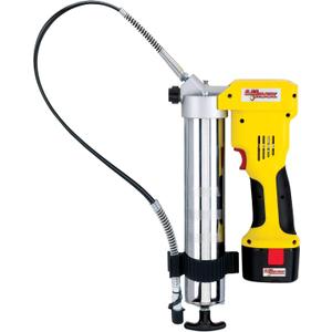 Lumax LX-1175 Handyluber 12V Cordless Grease Gun with Single Battery, 7000 Psi, Yellow
