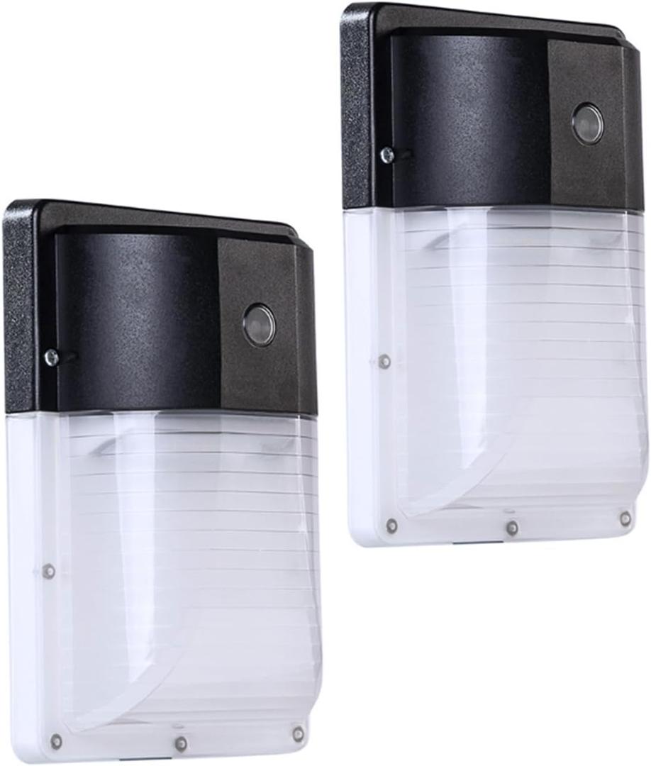 13W LED Wall Pack Light,Dusk to Dawn Led Outdoor Lighting 1600lm 5000K Daylight White, IP65 Rating,Outdoor Security Area Exterior Lights with DLC & ETL (13W photocell)