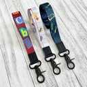 2 x Lanyard for keys Neck Lanyards for ID Badges Holder, Car Keys, Wallet, Keychain for Teacher, Nurse, Doctor