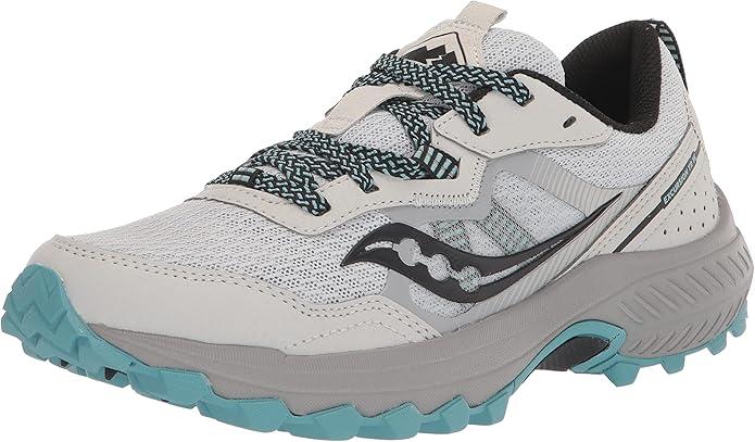 Saucony Women's Excursion TR16 Trail Running Shoe, Fog/Rainfall, 9.5 Wide