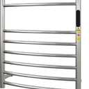 Luxury 10 Bars Towel Warmer Wall Mount Electric Plug-in/Hardwired Heated Towel Rack, Heated Towel Drying Rack with Timer & Temperature Multi-Level Adjustable (Mirror Polish Slivery, 10 Bars)
