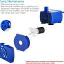 Pet Fountain Pump Replacement Cat Water Fountain Pump Replacement for Flower Fountain Automatic Pet Water Dispenser Replacement Pump Come with Adapter