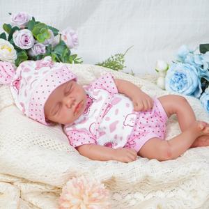 Reborn Baby Dolls Silicone Full Body 12in Weighted Real Life Closed-Eyes Girl Dolls Lifelike Newborn Baby Soft Body Flexible Limbs Not Vinyl (Yuanyuan-wheaten Color)