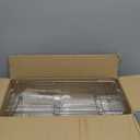 Condiment Tray with Stainless Steel 5 Spoons, 5 Forks and 1 Clip, Chilled Condiment Server, Condiment Server, Bar Garnish Holder on Ice, Bar Accessories Fruit and Salad with Removable Trays and Lid