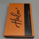 Haloo Brown Wigs with Bangs - 19 Inch Natural Wavy Synthetic Heat Resistant Medium Length Hair Wigs for Women Daily Party, Blonde Mixed Brown