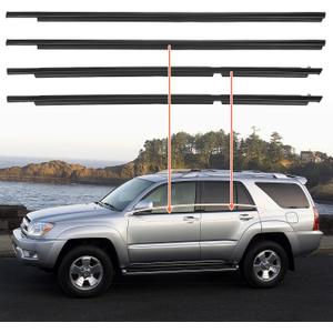 ACLONG Weatherstrip Window Seal Car Window Moulding Trim Sweep Felt Seal Kit Fit for Honda CRV 2007 2008 2009 2010 2011 Replaces 72410-SWA-A01, 72450-SWA-A01, 72910-SWA-A01, 72950-SWA-A01-4PCS