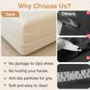 breakdark Lock Sheet Holders, Bed Sheet Holders, Fitted Sheet Holders for Corners Keep Sheets Firm & Tight Plastic Durable Heavy Duty Bedroom Bed Sheet Clips Fit All Mattress Easy Installation (Blue)