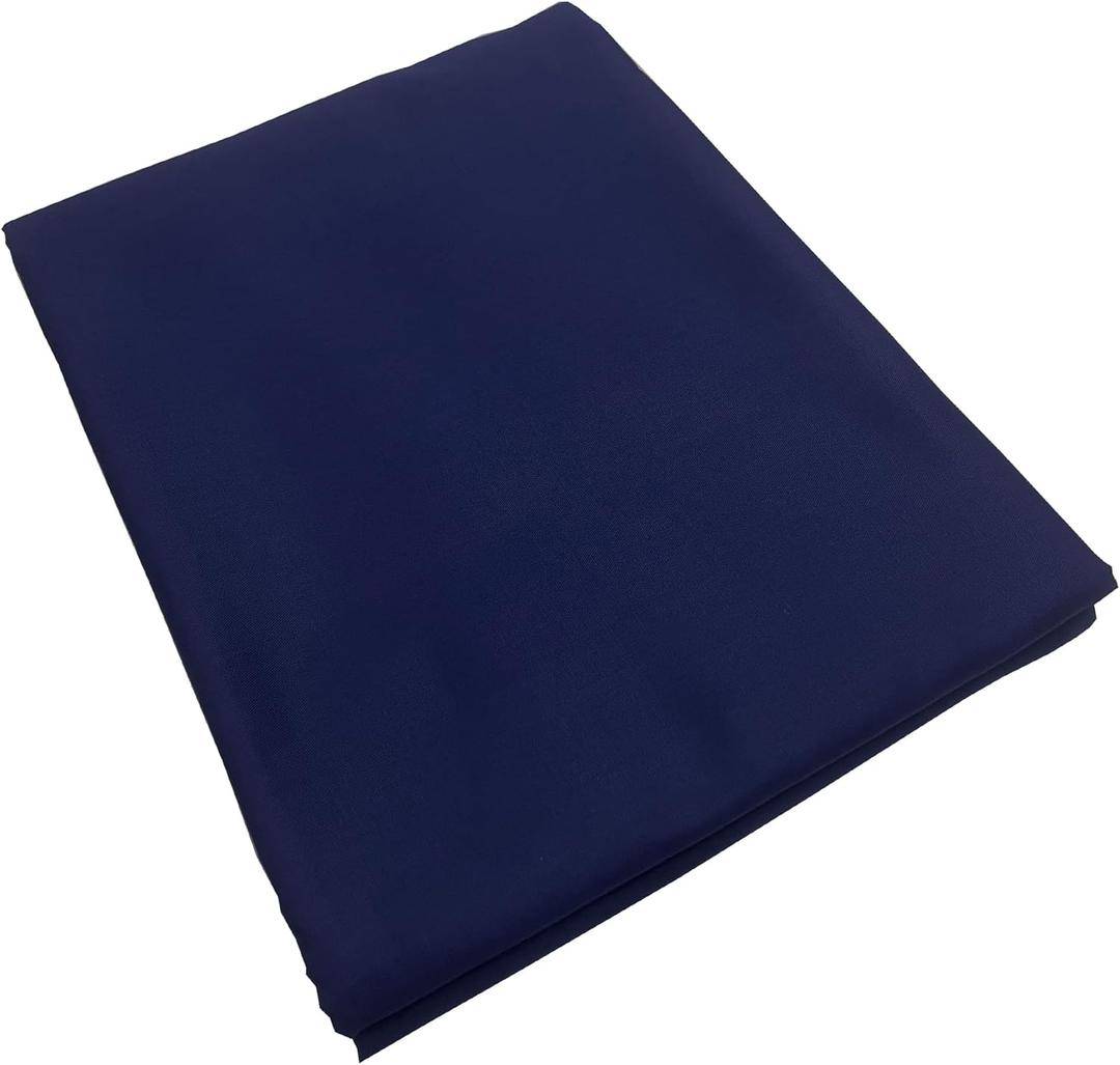 LUMANSUO 100% Cotton Fabric by The YardQuilting Fabric for Sewing,Crafts,Embroidery,Quilt Backing, Width 64 inches by Length 2 Yards Darkblue Muslin Fabric