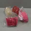 Geosar 24 Pcs Heart Shaped Rattan Balls Mother's Day Bowl Vase Fillers Potpo 4 Colors for Wedding DIY Table Craft Centerpieces Home Decor(4 Inch,Rattan)