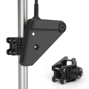Koroao Adjustable Pole Clamp Transducer Mount Compatible with Lowrance Eagle Eye 9 - for 20-50mm Fits Round Pole , Easy Installation - Sturdy and Durable (Black)
