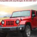 for Jeep JK Angry Eyes Headlight Cover Trim Bezels for Jeep Wrangler JK JKU 2007-2017 Black Exterior Accessories 2pcs