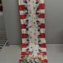 4th of July Table Runner Cardinal Flowers Flag Stripe Memorial Day Independence Day Patriotic Table Decoration Home Kitchen Party Supply 13x72 Inch