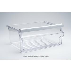 refrigerator crisper drawer replacement bin (or door shelf bin)