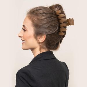 3 PCS Hair Clips for Women, Flower Claw Clips for Thick Hair, Non-Slip Hair Accessories with Multi-Styles, Neutral Colors Hair Claw Clips and Variety Pack, Ideal for Girls