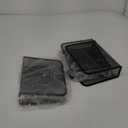 gianotter Desk Organizers and Accessories with File Holder, 3-Tier Desk Accessories & Workspace Organizers with Drawer and 2 Pen Holder, Paper Organizer for Office Supplies (Black)