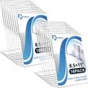 Daofary Acrylic Sign Holder 8.5 x 11, L Shape Slanted Back Clear Sign Holder Plastic Paper Holder Slant Back Sign Holders inches Sign Holder Plastic Display Stand for Office, Store, 16 Pack