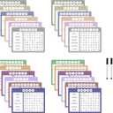 12 Pcs Word Search Cards for Dementia Game | Dementia Activities for Seniors | Alzheimer's Products for Dementia Patients | Games for Dementia Seniors| Reusable Large Print Word Search Books