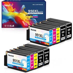 950XL 951XL Combo Ink Cartridges Compatible for 950 XL 951 XL Ink Cartridge Replacement for OfficeJet Pro 8600 8610 8620 8100 8630 8660 8640 8615 76DW 251DW (4 Black 2 Cyan 2 Magenta 2 Yellow)