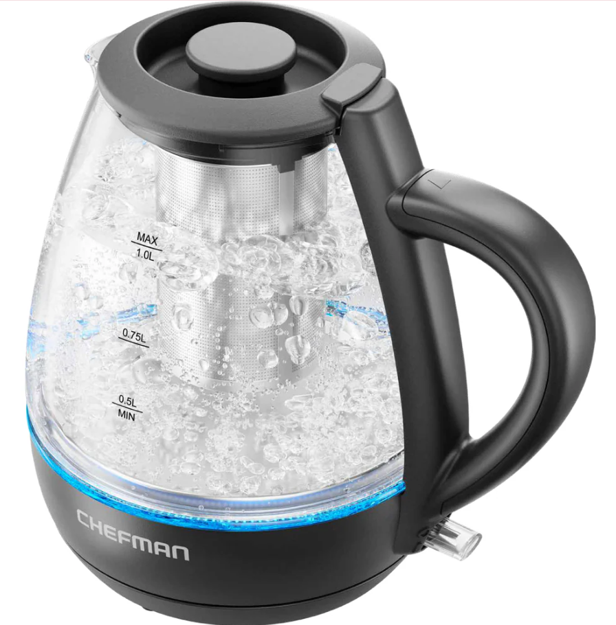 Chefman Fast-Boil 1L Tea Infuser Kettle