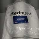 Bedsure King Size Comforter Set, White Soft Prewashed Bedding for All Seasons, 3 Pieces GentleSoft Warm Down Alternative Bed Set, 1 Lightweight Comforter (104"x90") and 2 Pillowcases (20"x36")