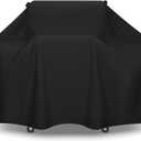 SunPatio BBQ Grill Cover 63 Inch, Outdoor Heavy Duty Waterproof Gas Barbecue Cover, Compatible for All Weber Genesis 300 Series, Compared to Weber 7757, 63" W x 25.6" D x 43.4" H