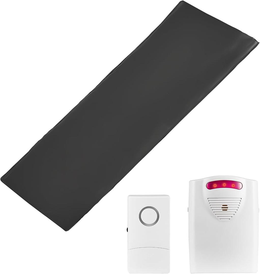 VEVOR Bed Alarm System for Elderly Adults, 14 x 30-inch Wireless Bed Sensor Pad with Pager, Safety Bed Alarms and Fall Prevention Pad for Home, Hospital, Rehabilitation Center