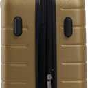 Wrangler Smart Spinner Hardside Luggage, 2 Piece Set, Wood Thrush, 22" carry-on, 15" boarding tote