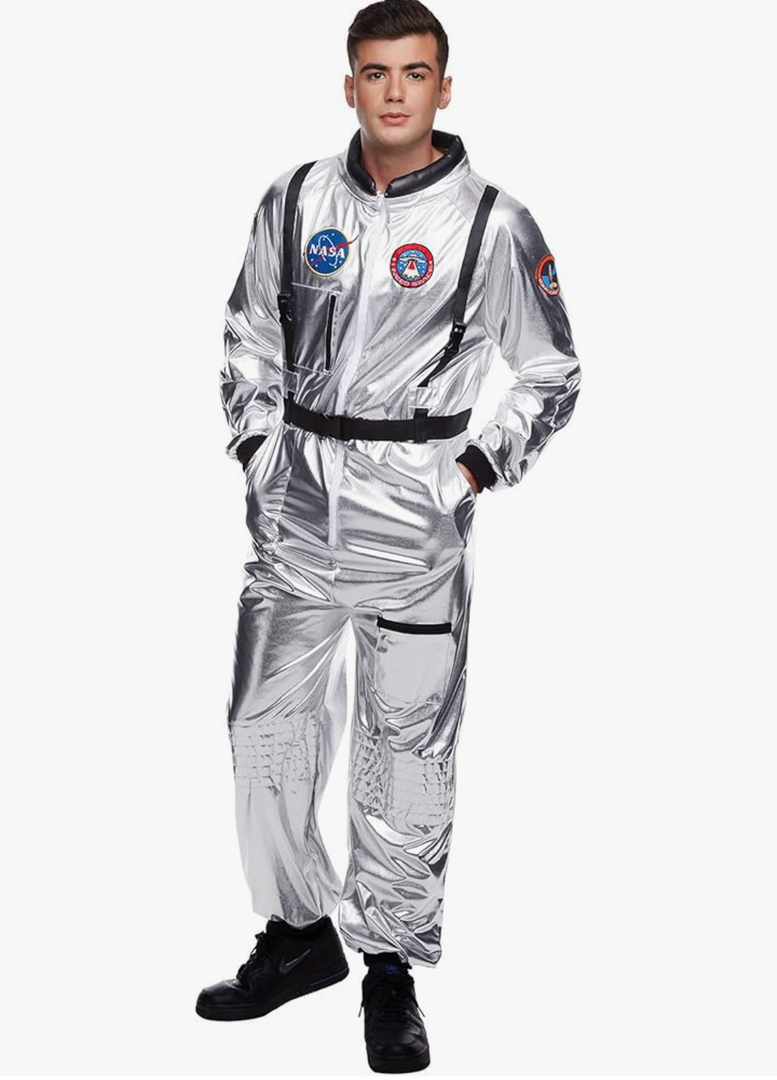 Morph Astronaut Costume Adult, Space Suit Men, Mens Halloween Costume Astronaut Suits, Nasa Space Suit Adult Size L